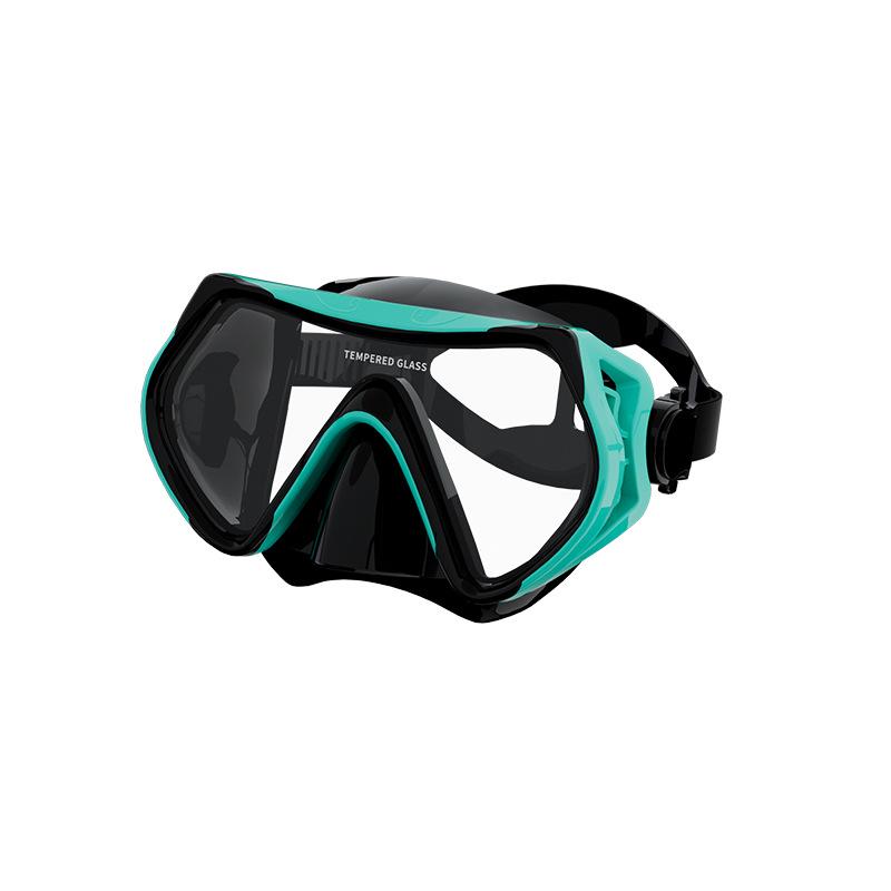 

Комплект из двух сокровищ с полностью сухой трубкой: Очки с большой оправой, маска для дайвинга и плавательное снаряжение из жидкого силикона One Size