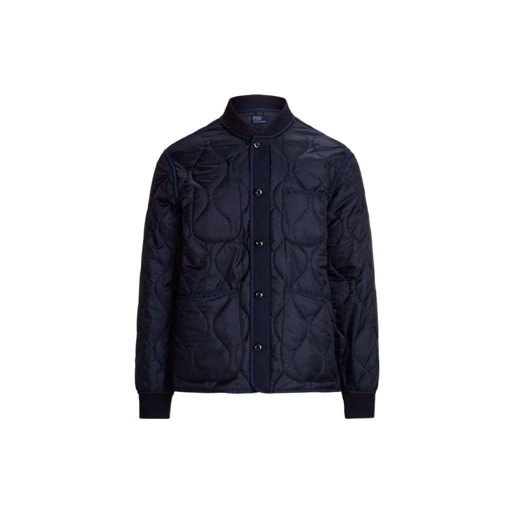 Polo Ralph Lauren FW22 Solid Quilted Lined Single-Breasted Jacket Men jackets Navy-Blue MNPOOTW16020700-410