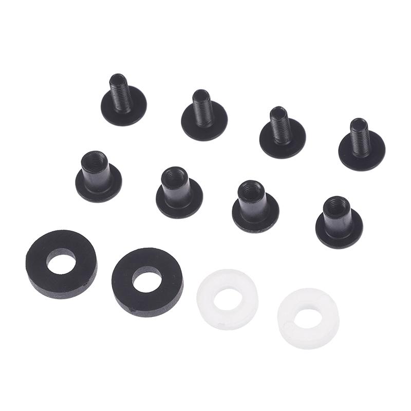 6 Sets Black Steel Short Post Chicago Screw Set Cross Head Perfect For Diy Kydex
