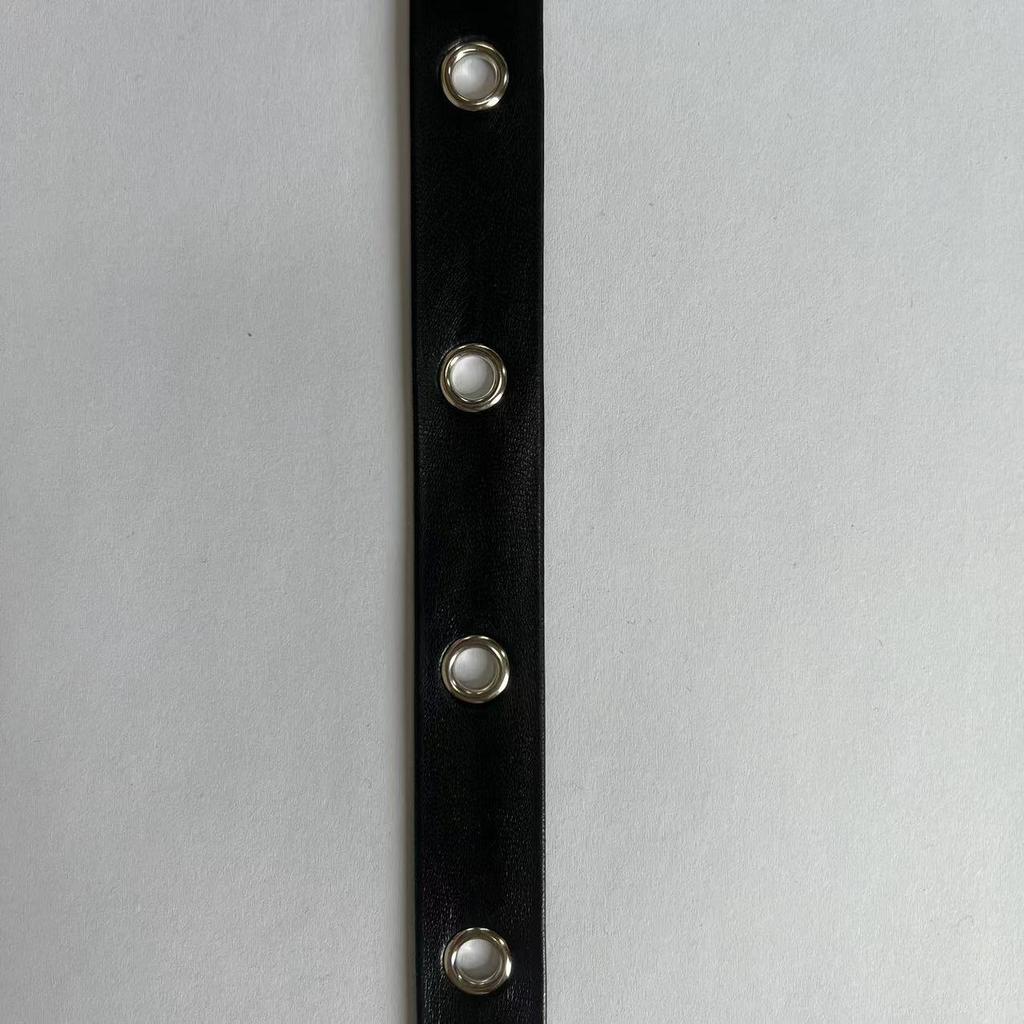 Composite Leather, Claw Nails, Rivets, Steam Eyes, Black Pu Leather Rope, Corns, Webbing, Clothing Accessories, Handmade Diy