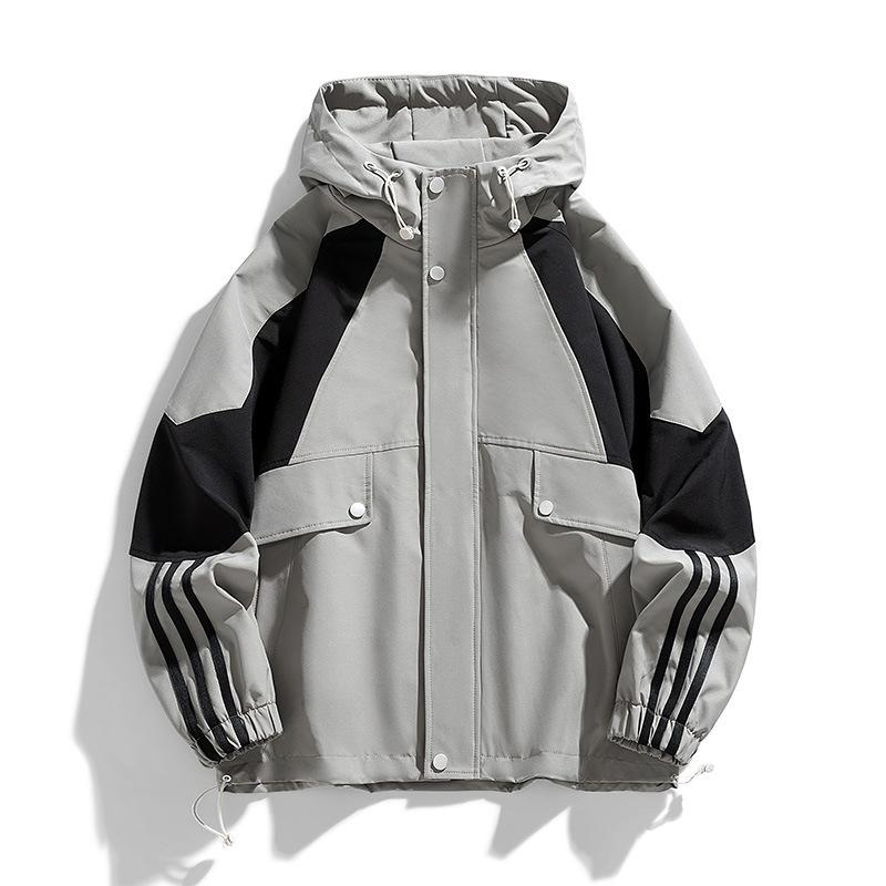 Autumn Popular Hooded Jacket Jacket Men Teen Handsome Versatile Loose Coat Men