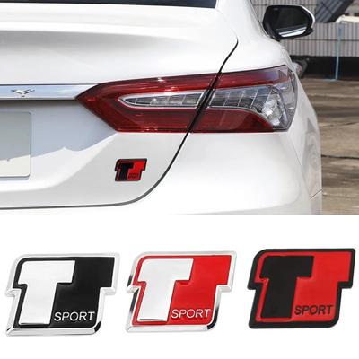 Metalinis Automobilio T Sport Logotipas Bagažinės Kėbulo Ženklelis Emblema Lipdukai 8-6 P-rado C-HR S-UPRA C-orolla Prius Y-ARiS Hilux C-amry R-AV4