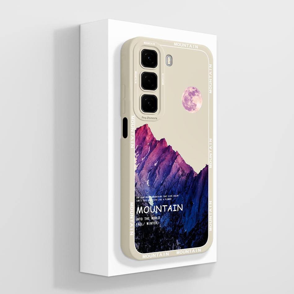 For Infinix Hot 50 Pro Plus Case Aesthetic Style Cover For Infinix Hot50i Full Protection Back Cover Soft Liquid Silicone Bumper