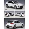 1/24 Scale WELLY Porsche Macan Turbo Alloy Car Model Diecasts Metal Toy Vehicles Car Model High Simulation Collection Childrens Gifts