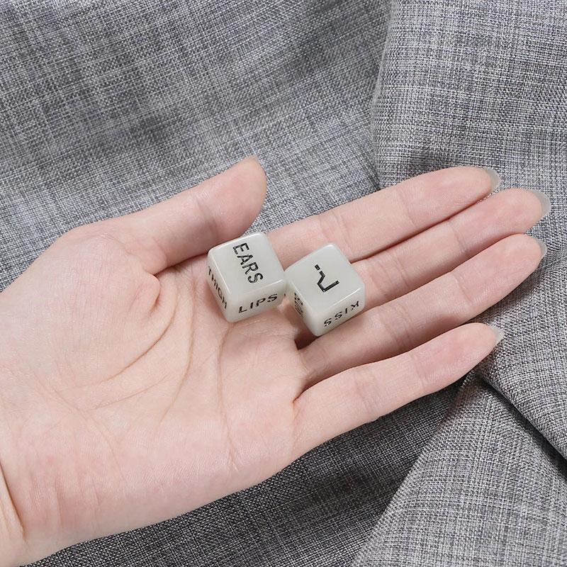 2Pcs Glow In Dark Love Dice Toys Adult Couple Lovers Games Aid Sex Party Gift