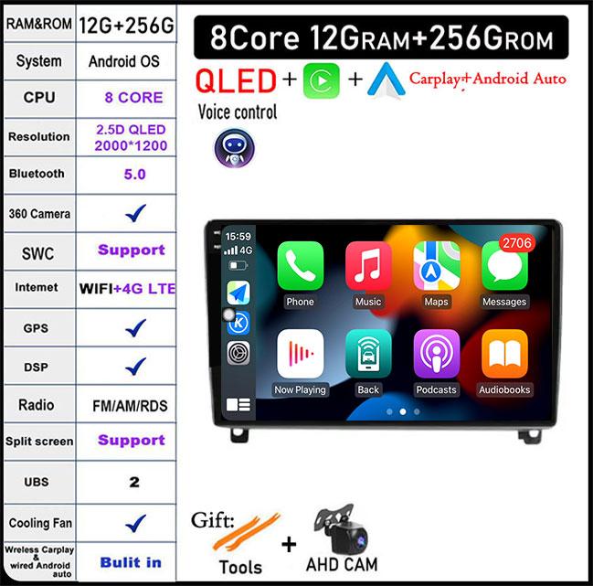 Android14 For Peugeot 407 1 2004 - 2011 Auto Car Stereo Radio Video Multimedia Player Monitor Navigation GPS Autoradio Head Unit