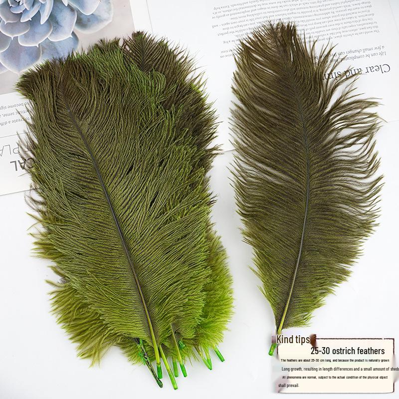 25-30cm Large Ostrich Feather for Wedding Bouquet or Photo Decoration