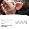 100 Pièces Abreuvoirs robustes pour porcs Accessoires Abreuvoirs en Acier Inoxydable Pièces d'Abreuvoirs Alimentation Animale Volailles