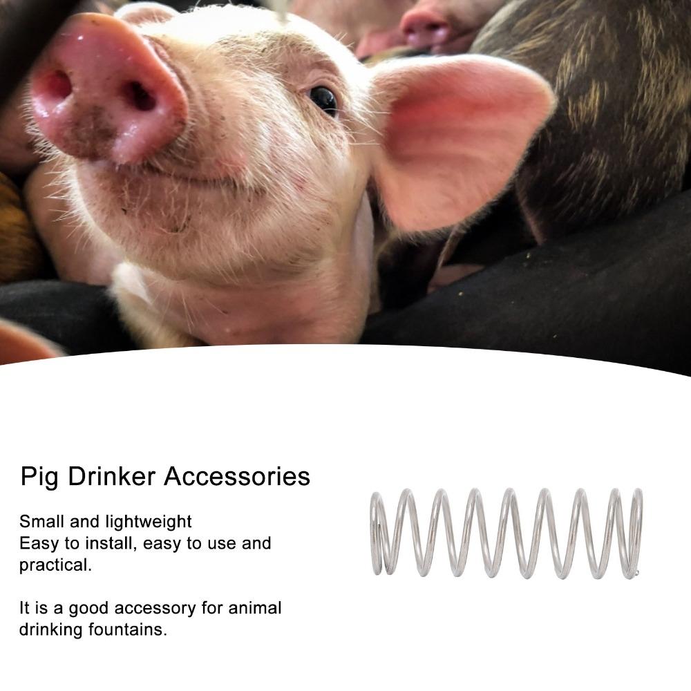 100 Pièces Abreuvoirs robustes pour porcs Accessoires Abreuvoirs en Acier Inoxydable Pièces d'Abreuvoirs Alimentation Animale Volailles