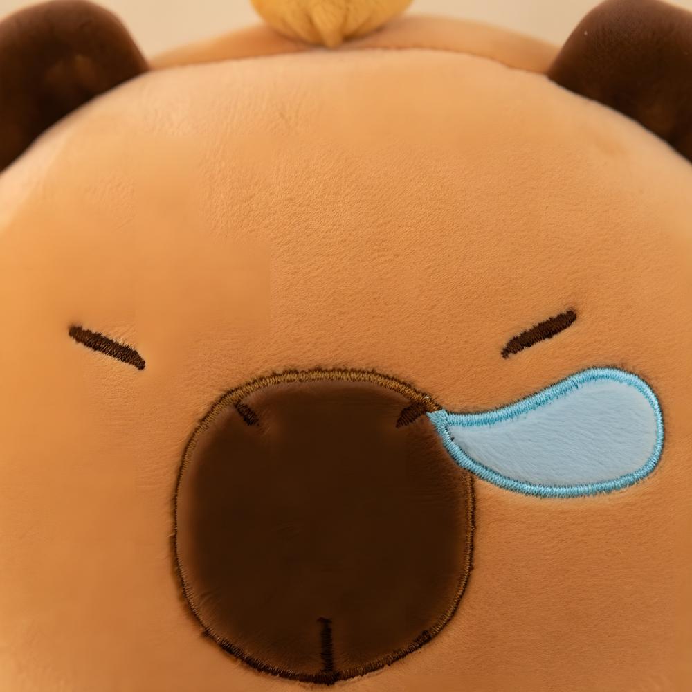 Plüschmaskottchen 4-in-1: Kissen, Schlafmaske, Capybara Schlüsselanhänger