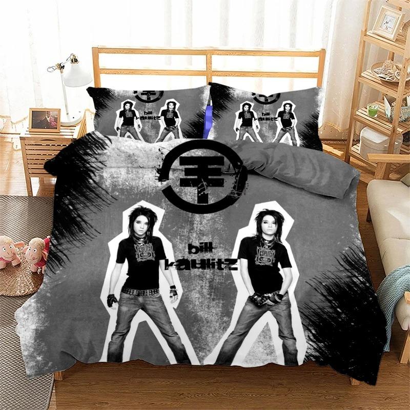 

Rock Band Tokio Hotel3D Print Bedding Set Duvet Covers Pillowcases One Piece Comforter Bedding Sets Bedclothes Bed K581 EU Single(135*200cm)3pcs