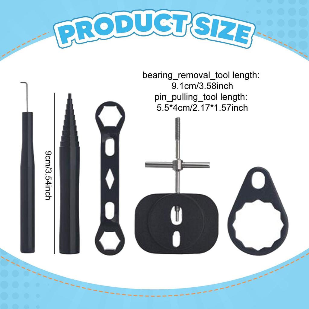 Fishing Wheel Disassembly Tool Maintenance Wheel Wrench for Low Profile Reel