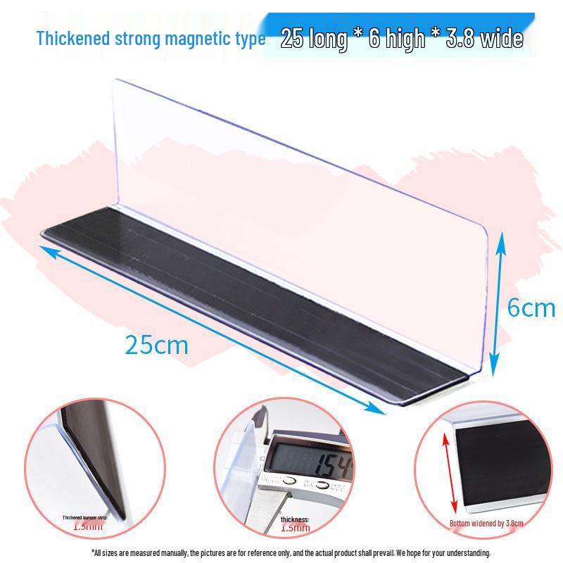 Plastic Shelf Divider for Small Items In Supermarkets and Convenience Stores