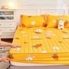 New Thicken Quilted Mattress Cover King Bed Fitted Bed Sheet Anti-Bacteria Mattress Topper Air-Permeable Bed Pad (No Pillowcase)
