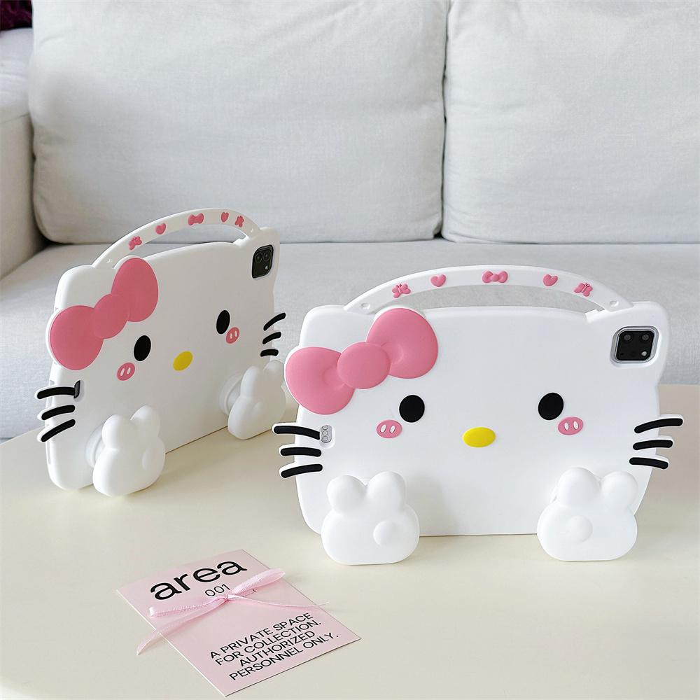 Cute 3D Cartoon Hello Kitty Kids Stand Tablet Case For Honor Pad X9A X8A X9 Pro 11 11.5inch Silicone Tablet Protective Case