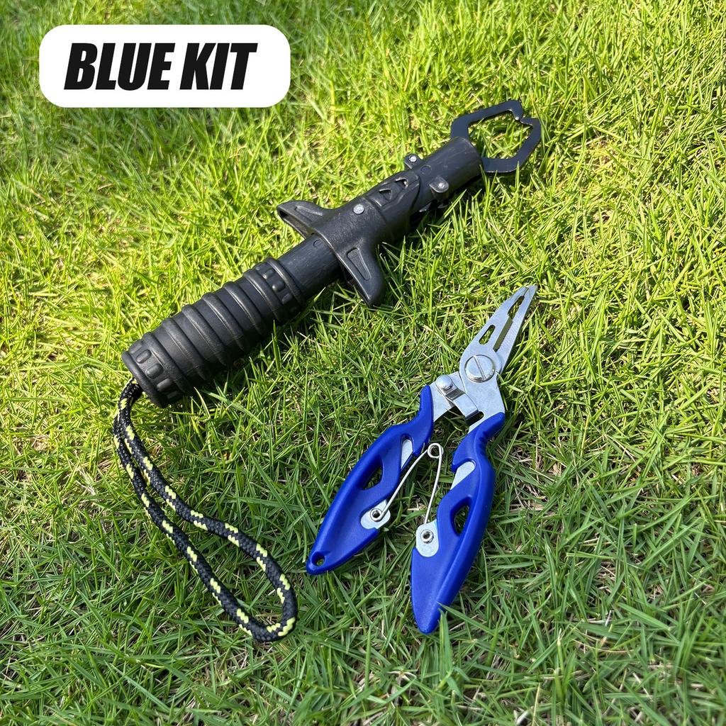 Fishing Pliers Tool Set - Metal Fish Lip Gripper with Stainless Steel Fishing Pliers, Essential Tools for Freshwater Fishing