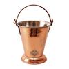 Handmade Traditional Copper Steel Serving Curry Dal Gravy Bucket Capacity 500 ML for a Vegetable Dish Serving Restaurant Ware Hotel