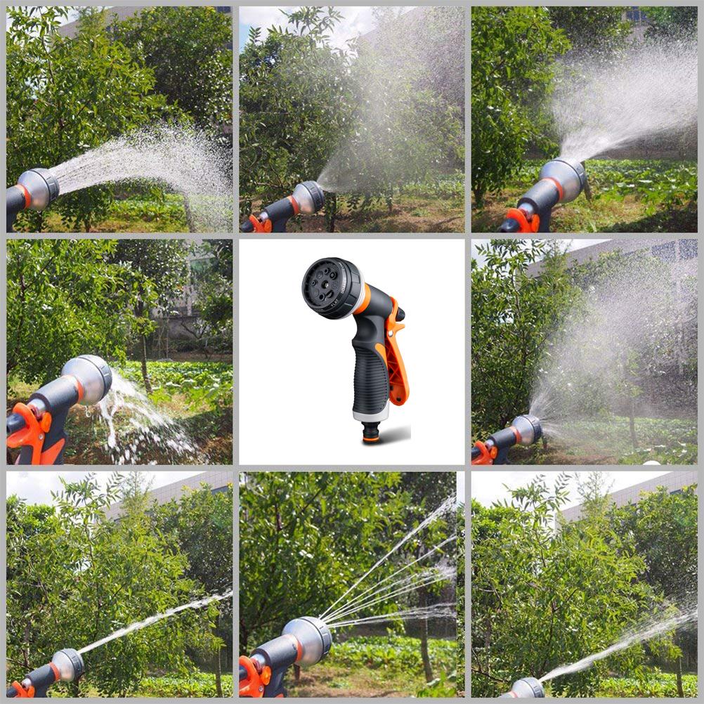 Pulverizator Duș de Mână pentru Furtun de Grădină 8 Modele de Irigare Reglabile Pulverizator de Mână de Înaltă Presiune