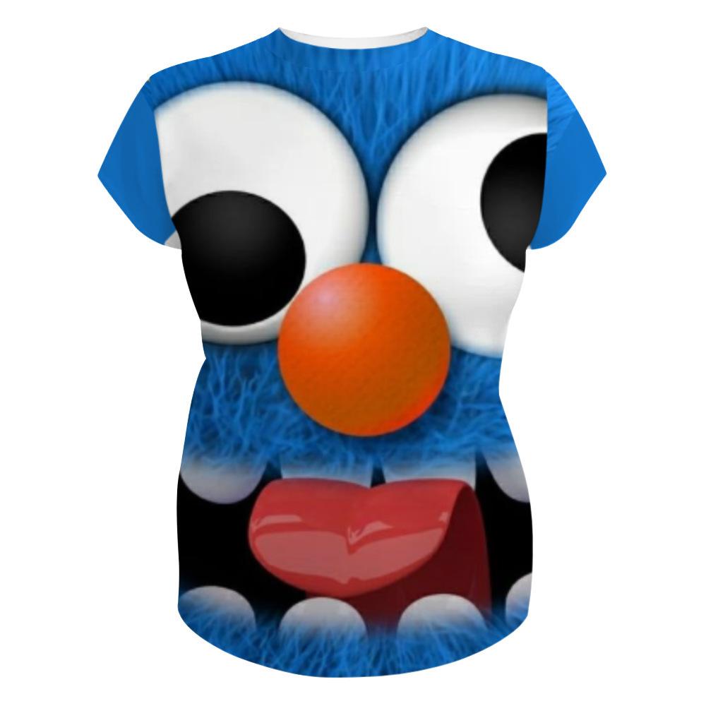 Summer Round Neck 3D Cartoon Pattern Printed Top Fashionable Casual Short Sleeved Children's Boy T-shirts