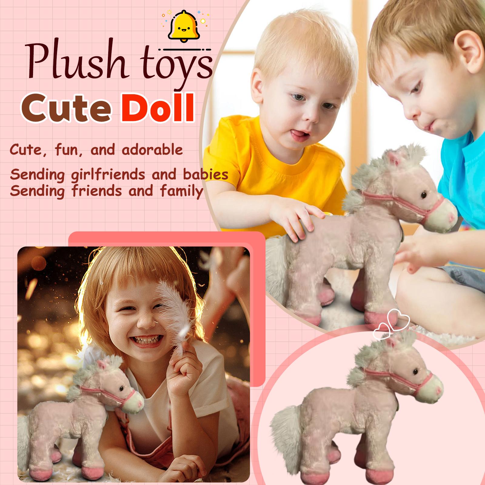 

Spotted Electric Plush Horse Cute Doll One Size