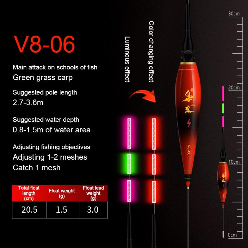 Kousací háček Změna barvy Ryby Unášení Den a Noc Mělká voda Ultra krátké světelné elektronické vysoce citlivé plováky