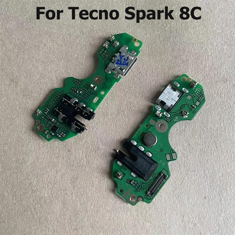 New For Tecno Spark 8 8C 8P 8T USB Charging Dock Board Connector Charging Flex Cable
