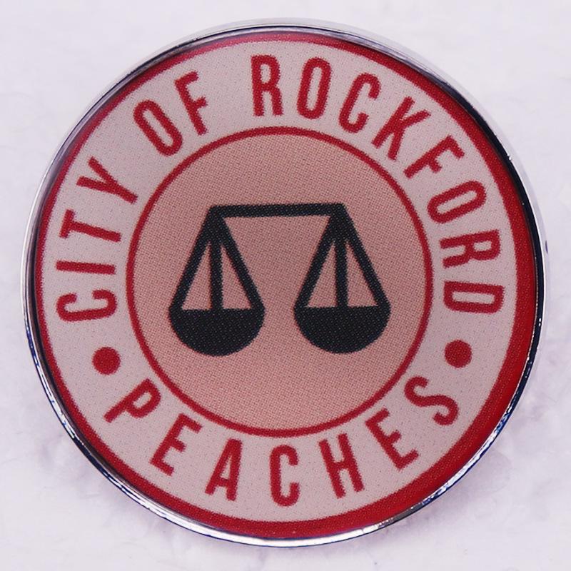 

Rockford Peachers Women s Baseball Team Brooch серебряный