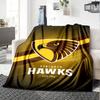 Coperta in Flanella con Stampa Hawthorn Hawks di Alta Qualità, Calda e Confortevole, Coperta per Tutte le Stagioni, Perfetta per Regali, Decorazione per la Casa