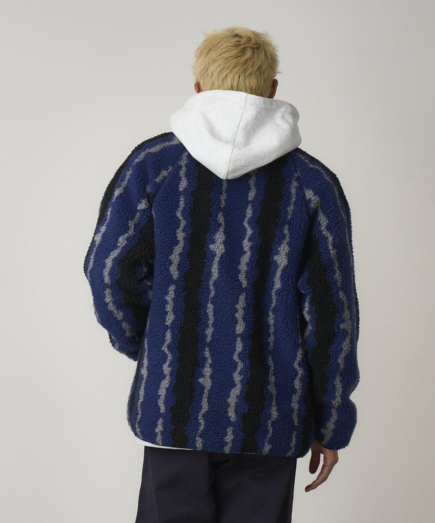 Gramicci Ripple Sherpa Jacket Navy Ripple