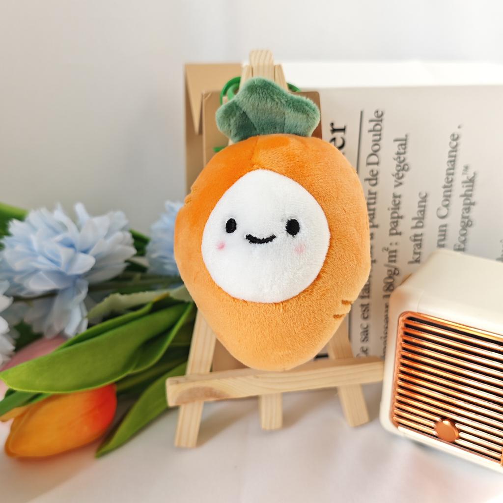 Beautiful Moral Fruit Plush Pendant Short Plush Keychain Apple Doll Backpack Juvenile Accessories