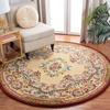 Retro Floral American Round Carpet Universal Anti Slip and Comfortable Carpet for Bedrooms and Living Rooms