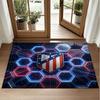 Atletico Madrid Design Kristall-Samt-Teppich Weich Dekorative Matte für Schlafzimmer Eingang