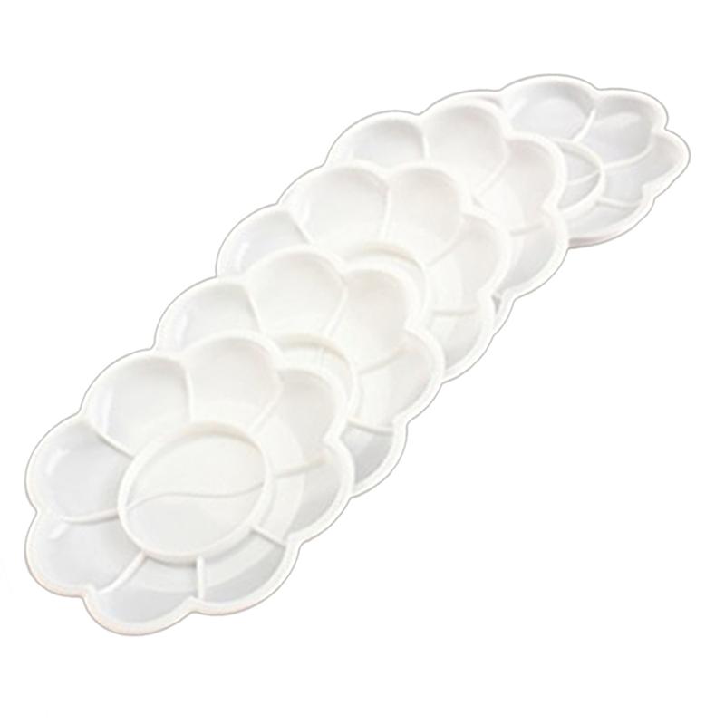 25Pcs Plastic Nail Art Paint Color Mixing Palette Plate Disk Essential Tool