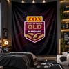 Duvara Asılan Goblen Queensland Maroons Baskılı Kumaş Salon Yatak Odası Ev Dekorasyonu İçin
