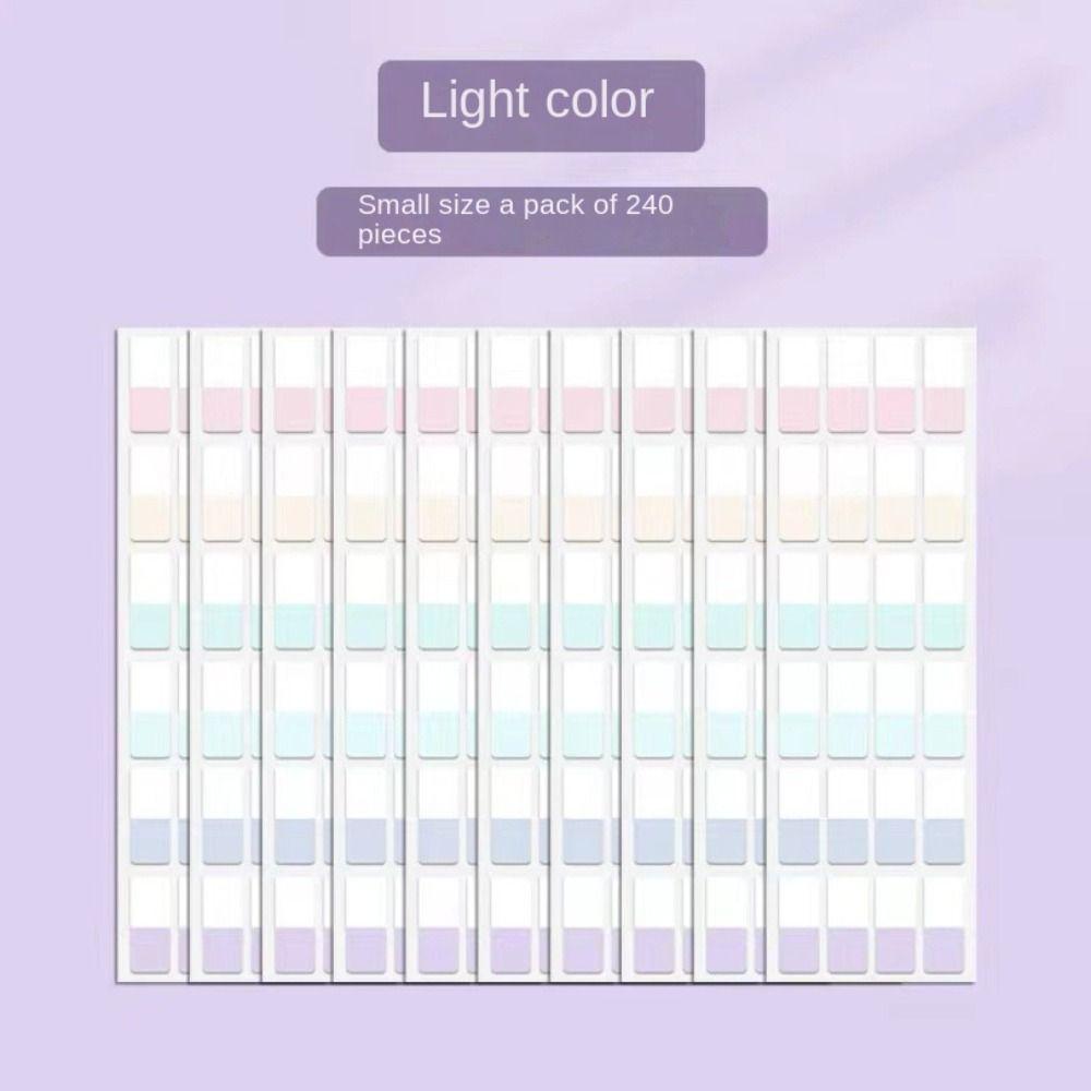 Writable Writable File Tabs Transparent Morandi Colors Index Stickers Sticky Index Tabs  Notebook