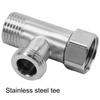 T Adapter Diverter Valve Toilet G1/2\\\\\\\\\\\\\\\" Male Thread T Shape Diverter 304 Stainless Steel G1/2 T-Valve High Quality