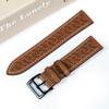 22mm Calf Leather Universal Watch Band for Smart Watch-Genuine Leather Calf Leather Breathable Open Hole Watch Band for Huawei Watch Xiaomi Watch