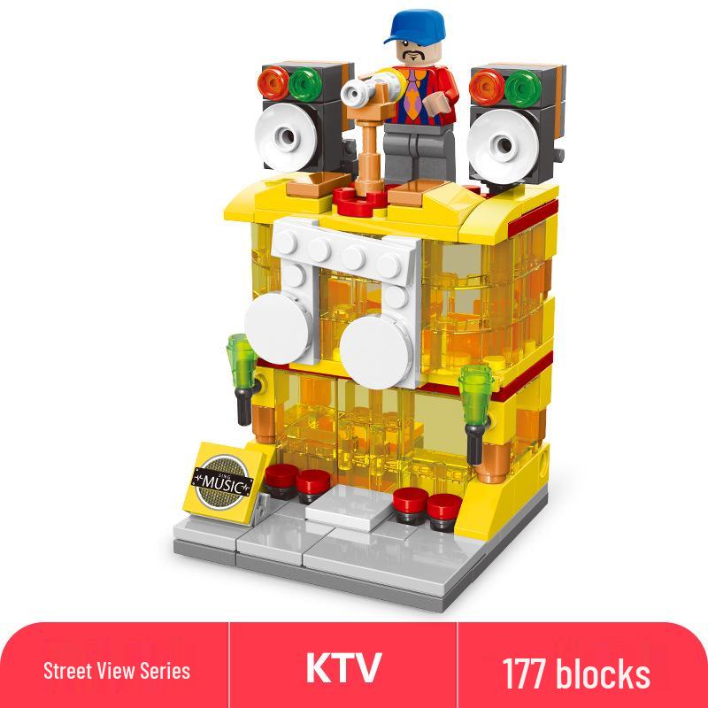 Lele Brothers Compatible Building Blocks: Educational Interlocking House Model for Kids