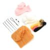 Wollfilznadel Filznadel-Set Nicht fertiggestelltes Komplettes Werkzeugset Filzmaterialbeutel Mit Anleitung Gestochenes Set Tierpuppen-Set