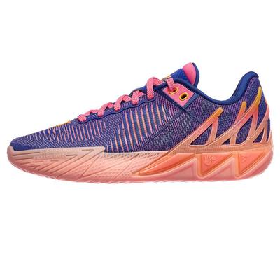 Shock Wave 6 Basketball Shoes Blue Pink Orange Men 112611101-5