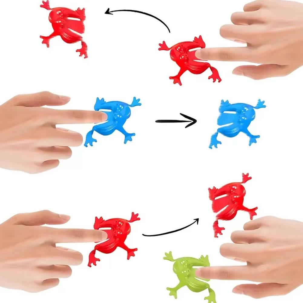 1-12Pcs Jumping Frog Bounce Fidget Toys For Kids Novelty Assorted Stress Reliever Toys For Children Birthday Gift Party Favor