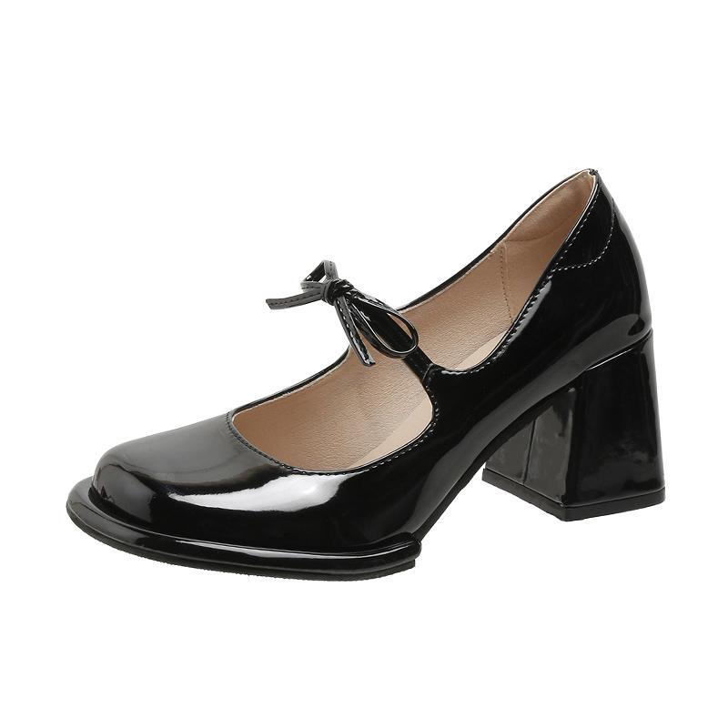 

Летние туфли-лодочки Mary Janes хорошего качества бордового цвета, женские туфли на высоком толстом каблуке, красная женская обувь на каблуках 34 чёрный