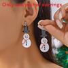 Christmas Series Acrylic Earrings With Santa Claus Rudolph And Christmas Lights For Holiday Fashion