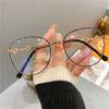 Vintage New Oval Metal Frame Glasses Women Fashion Optical Myopia Blocking Eyewear Popular Reading Anti-blue Light Eyeglasses