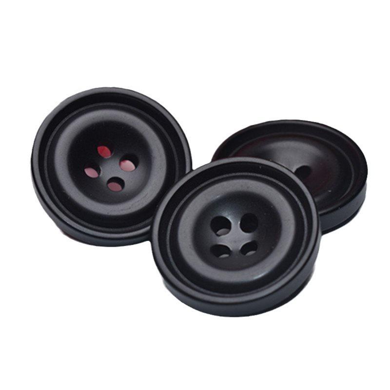 10 Buc. Nasture Negru Rotund Nasture Costum High-End Bărbați și Femei Nasture Palton Nasture Haine Nasture Jachetă Nasture Lână