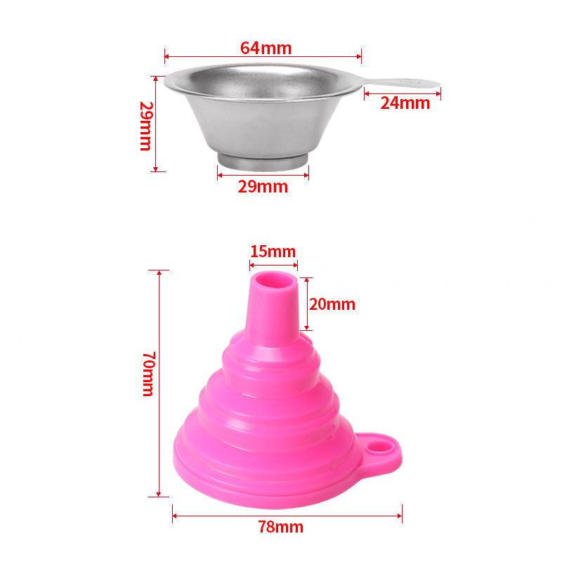 1Set 3D Printer Parts Lcd 3D Light Curing Consumables Filter Uv Resin Filter Cup And Silicon Funnel Sla Resin Funnel Combination