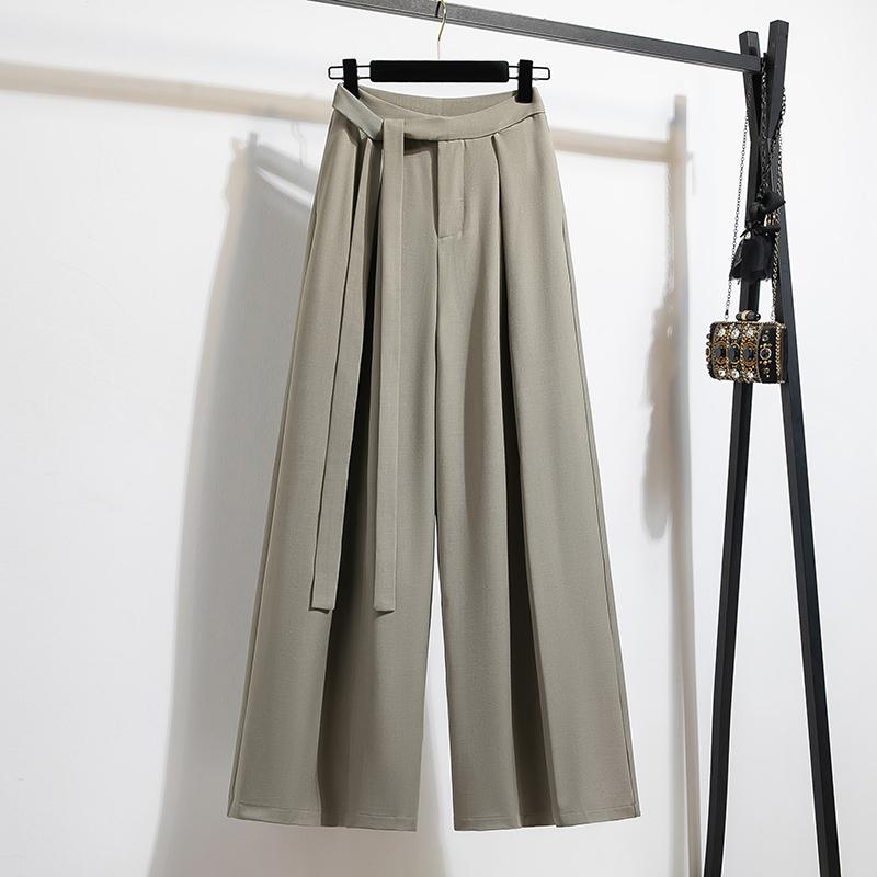 

DIMANAF 2025 Летние Женские Брюки Большого Размера с Широкими Штанинами, Базовые Эластичные Брюки, Свободные Брюки с Высокой Посадкой, Плиссированные Брюки 5XL 5XL