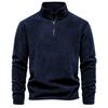 Men's Autumn and Winter New Item Standing Collar Half Zipper Long Sleeved Sweatshirt Standing Collar, Men's Fleece Top