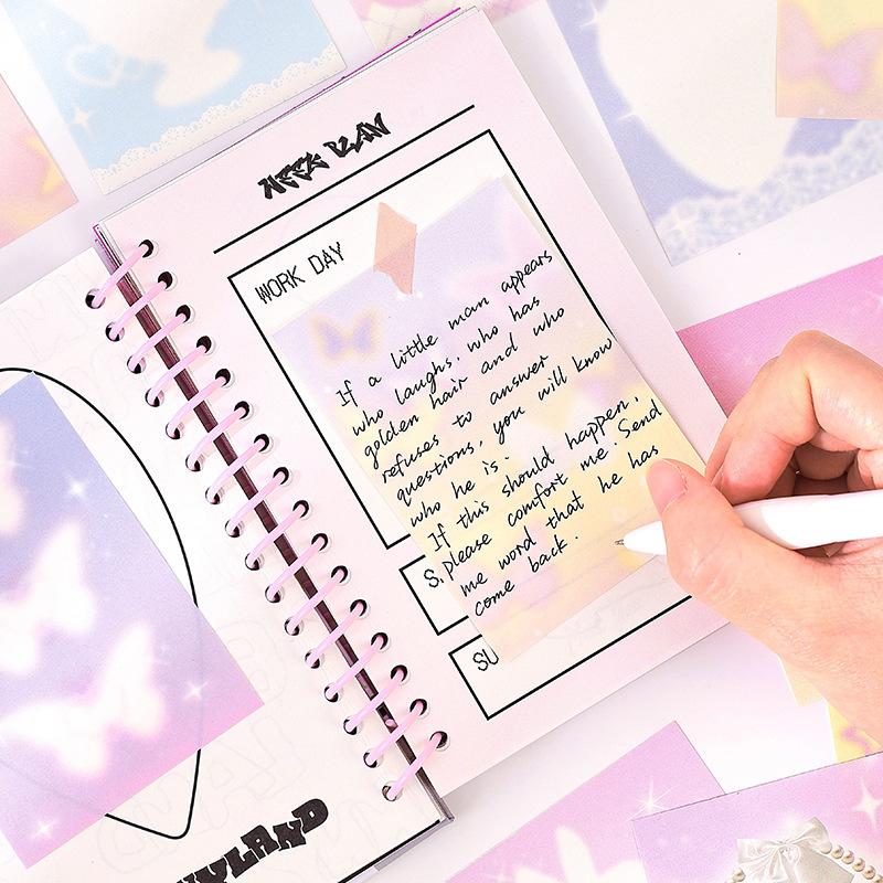 Gift Dream Falling Series Notes Korean Style Dreamy Simple Tearable Message Memo Pad  Kawaii Stationery Office School Supplies