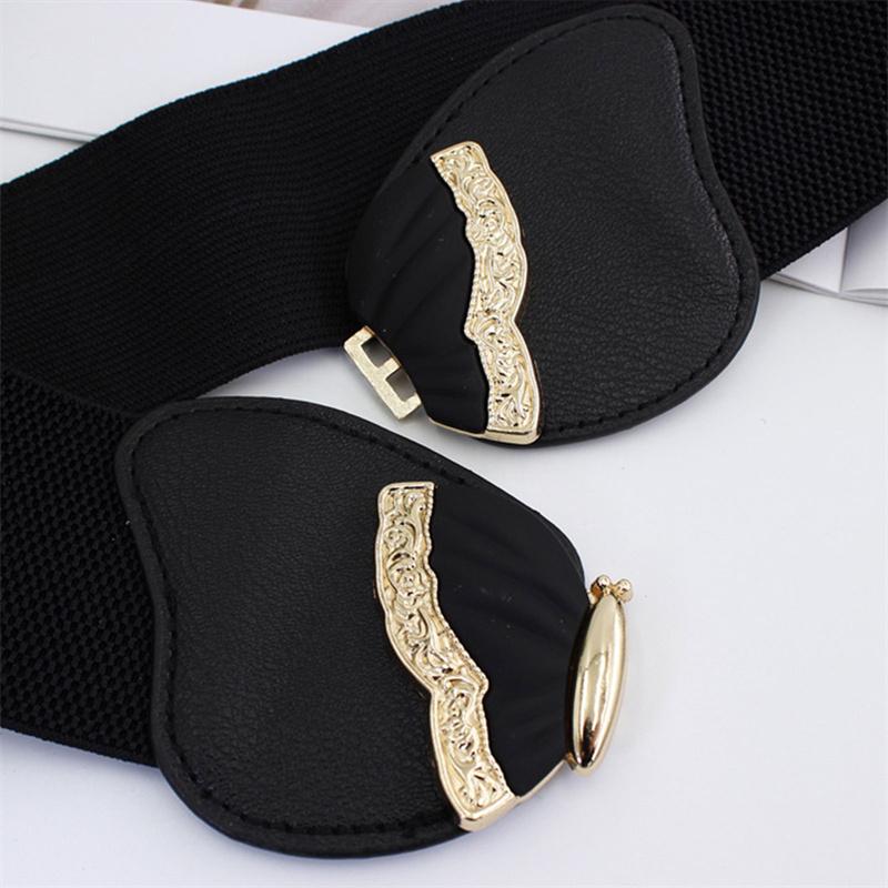 Women Wide Waist Stretch Cinch Girls Waistband Waist Seal Wide Belts